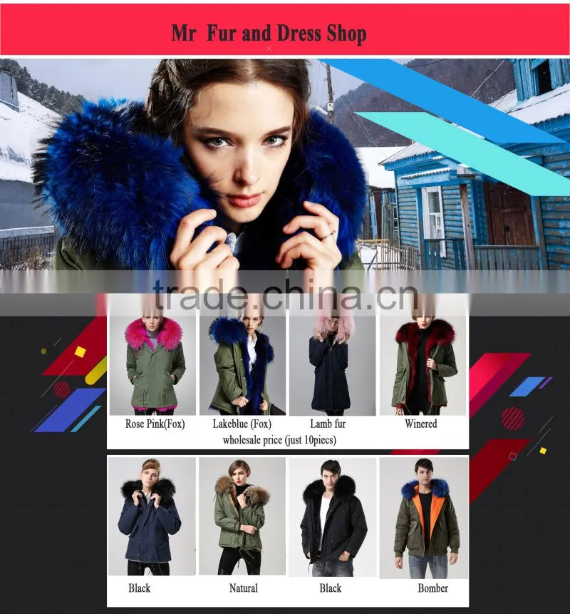 Yellow Fox Fur Wears Parka,Thickness Mini Winter Girls Fox Lined Parka