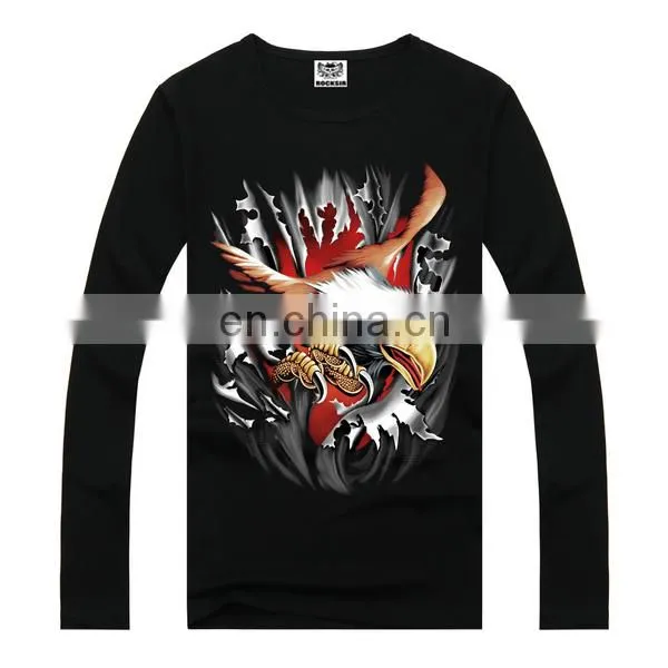 Tiger print 3d animal t-shirts,t-shirts with 3d animal print