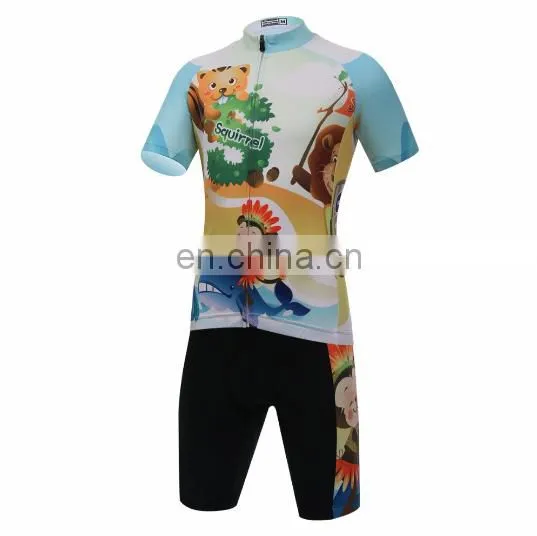 Comfortable Boys Children Cycling Jerseys Tight Bicycle Short Clothes Outdoor Sports Clothing For Kids