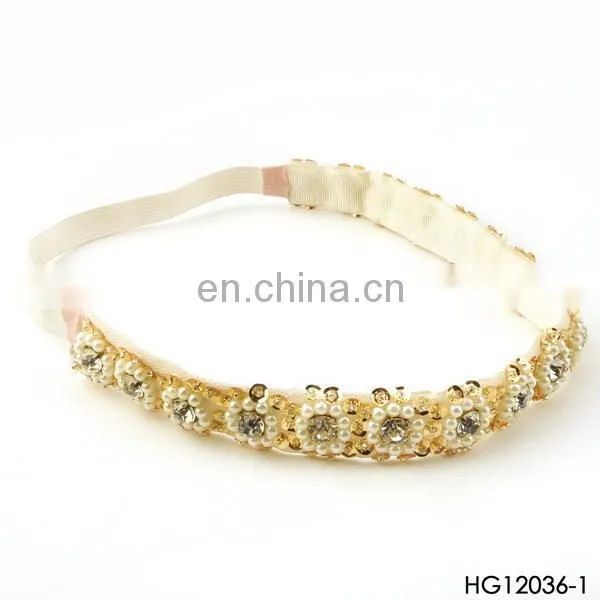 2014 Trend Pearl Crystal Headbands Bridal Hair Accessories
