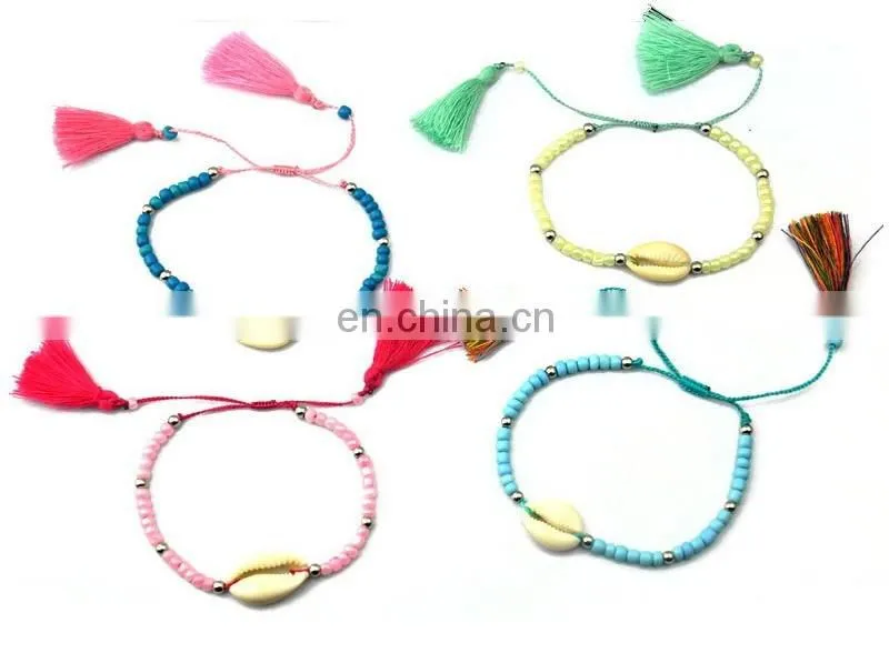 New Fashion Friendship Wrist Band Braided Macrame Cotton Bracelet