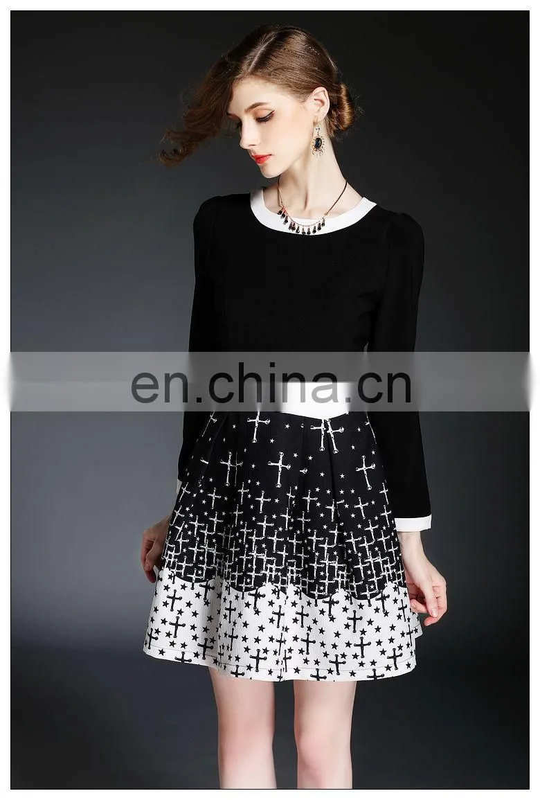 Wholesale high quality ladies knit dress OEM, high quality dress fashion