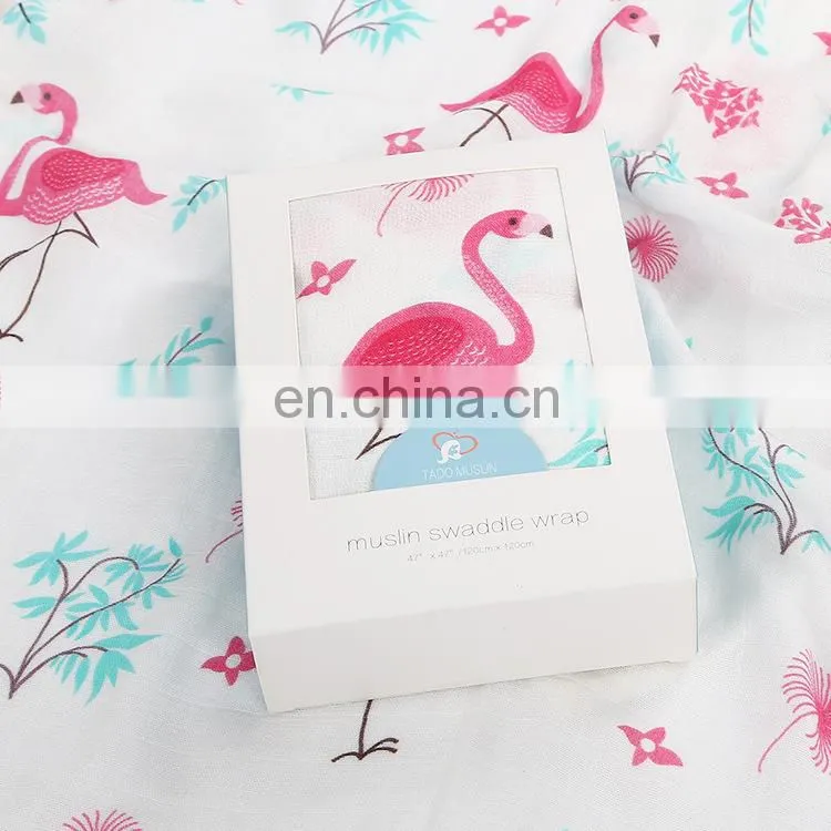 Fashion Cheap Muslin Baby Swaddle Blankets With LOGO Wholesale Infant Kids Newborn Soft Bamboo Cotton Swaddle Baby Wrap