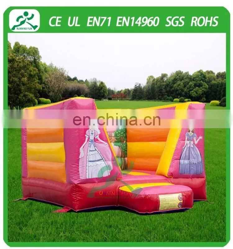 Mini inflatable princess open bouncy castle