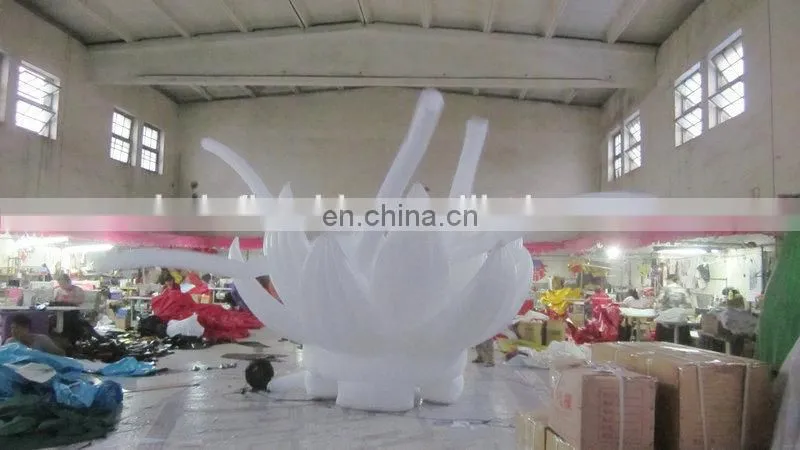 customized multicolor led lighting advertising small inflatable air dancer of flower