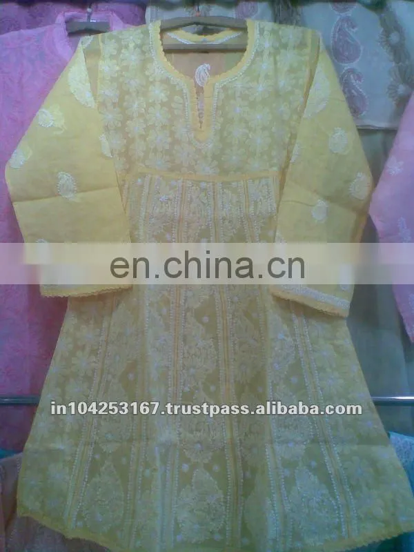 designs of georgette kurtis all types lucknow chikan