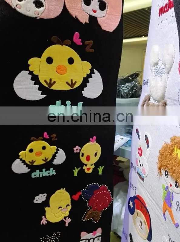 New Design Umbrella Hot Fix Motif Chenille Rhinestone Decorative Embroidered Patches