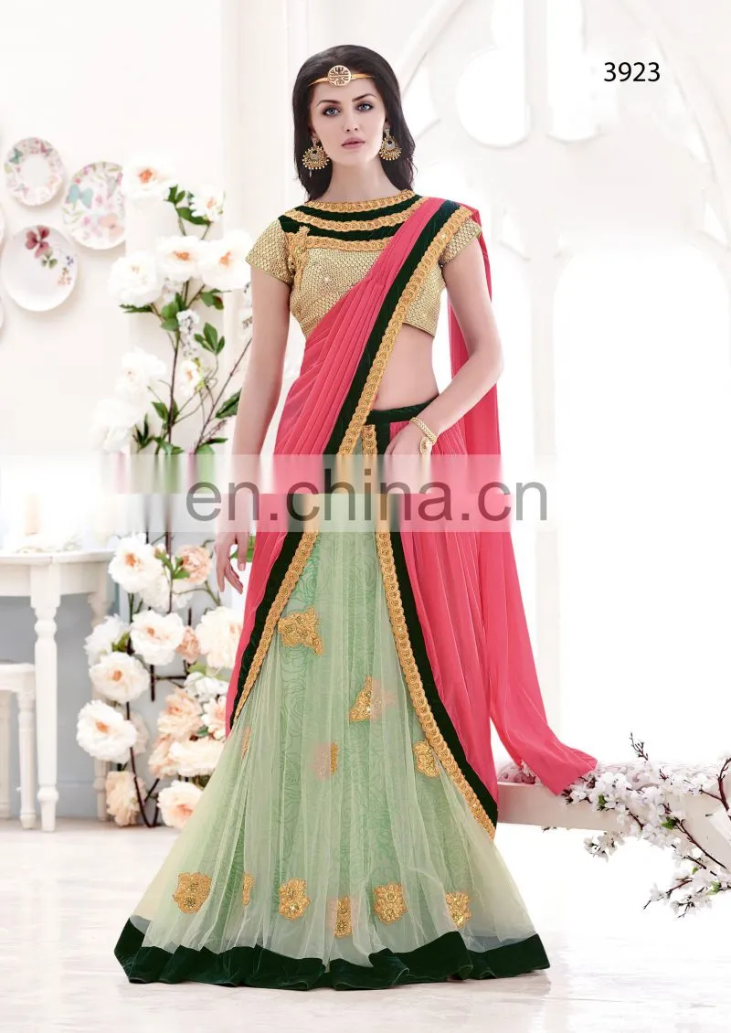 Party Wear Half&Half saree.