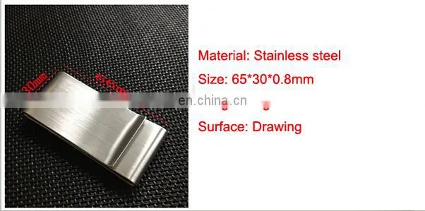 Custom Promotion stainless steel antique money clip