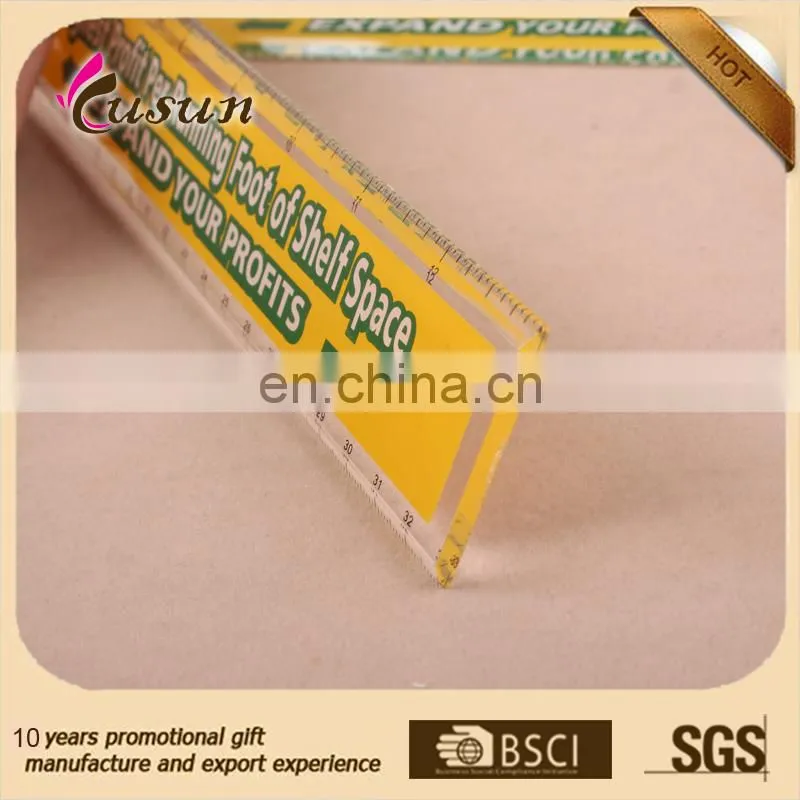 Factory Sale High Quality 30cm straight acrylic ruler with customized logo
