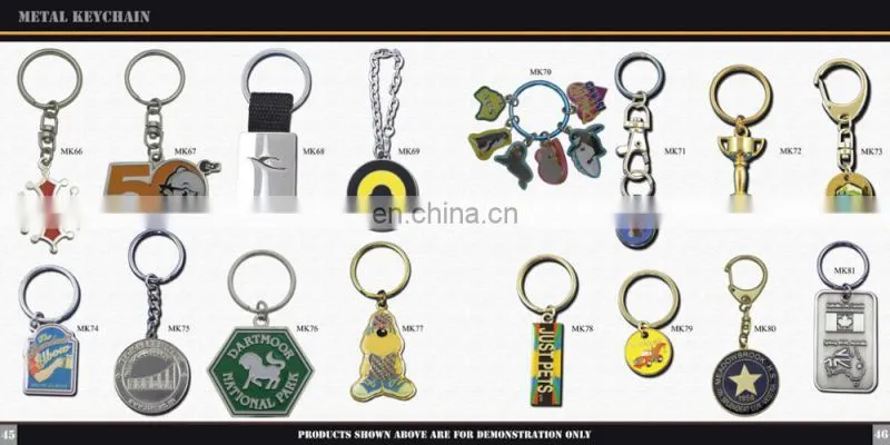 Custom metal keychain wholesale OEM round key chain