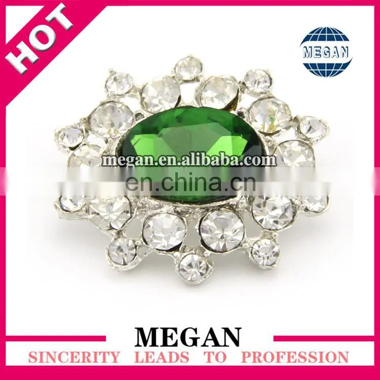 Grade quality Round Shape resin flower crystal buttons for decoration