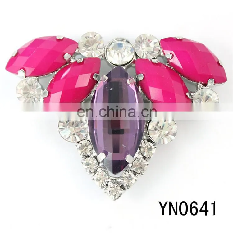 2014 hot sale fashion rhinestone accessories buckle for shoes