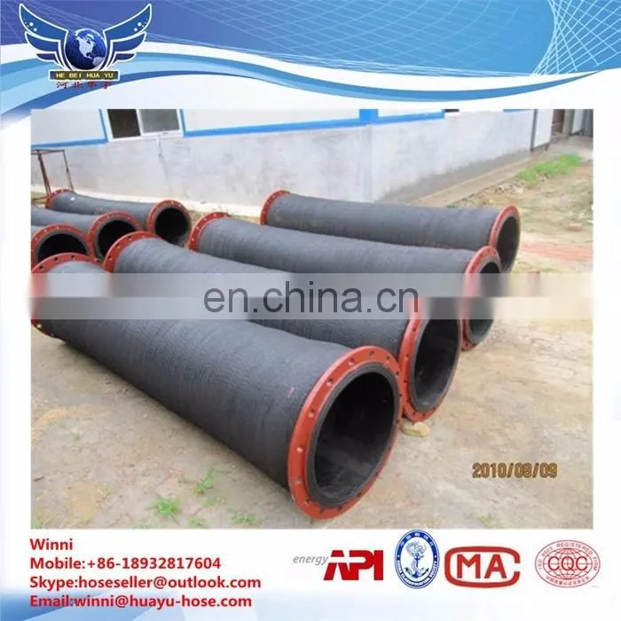 Rubber Water Suction Hose Rubber Hose Flexible Hose With Flange End