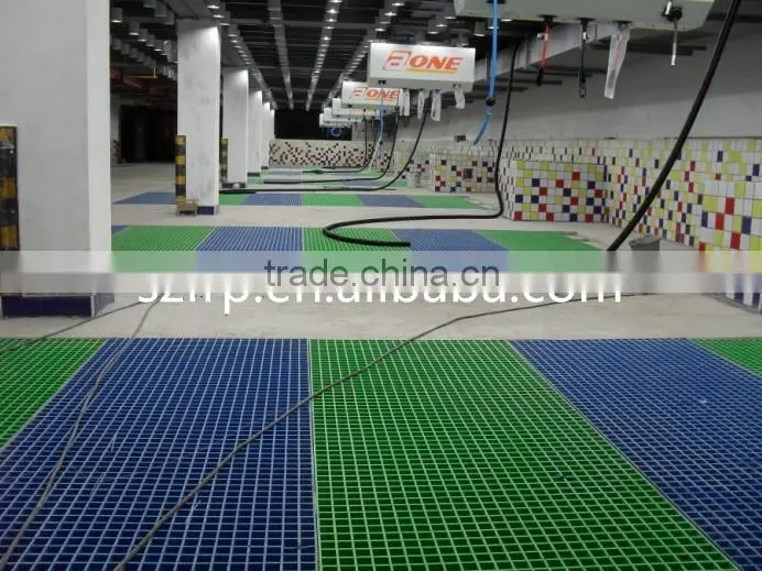 Walkway floor FRP grating