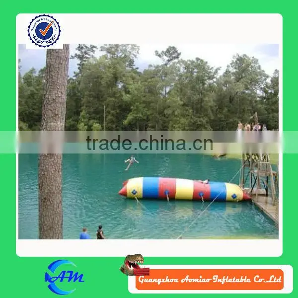 water amusement park game inflatable water jumping pillow