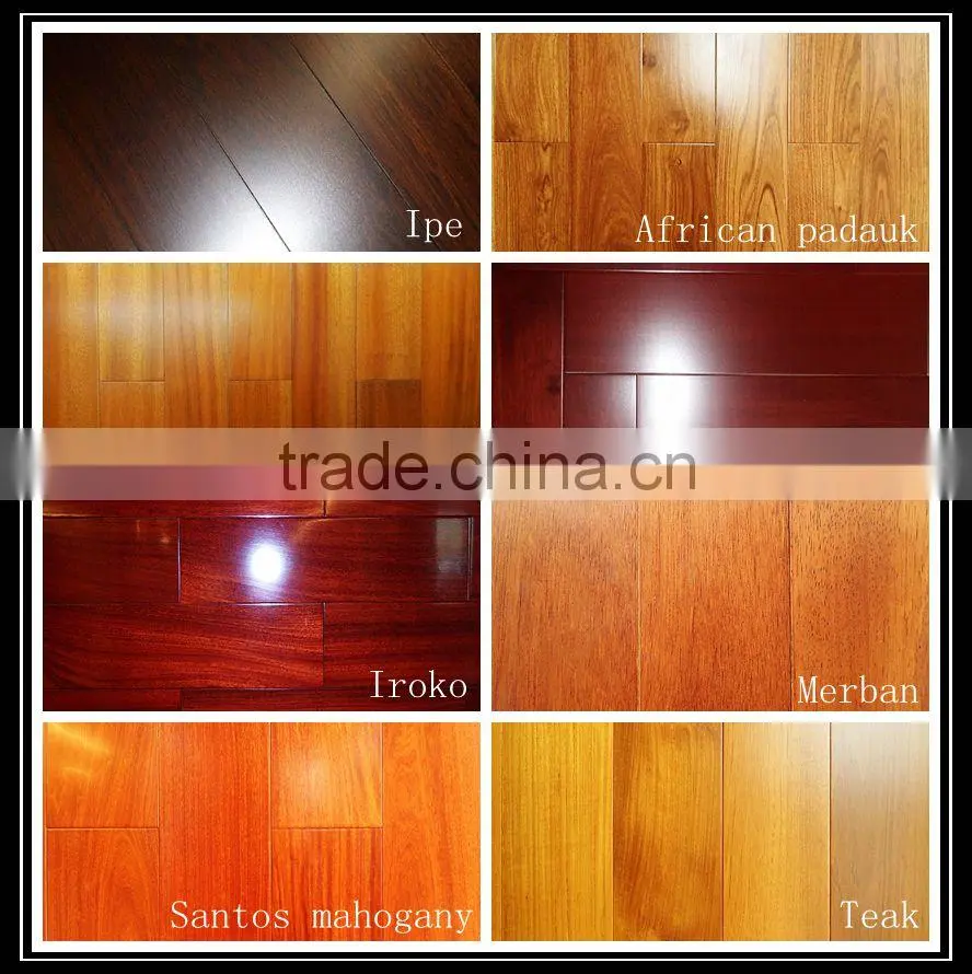 Smooth T&G black American walnut solid wooden flooring