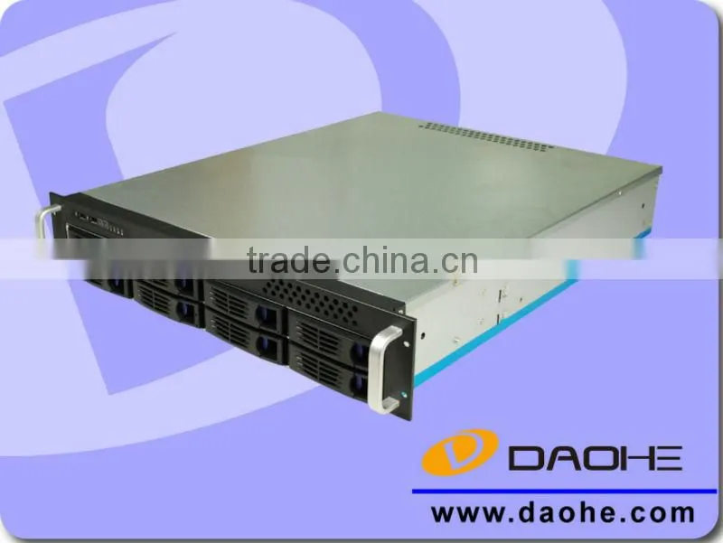 2U 8bay 550mm length for Surveillance Rackmount Chassis