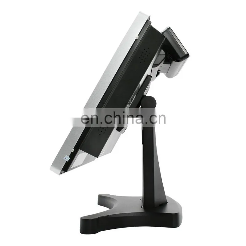 Touch Screen Pos System Cash Register Terminal Machine Dual Screen All In One i5 VFD Customer Display