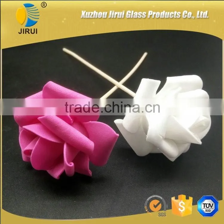80ml diamond embossed glass reed diffuser bottle with silver cap