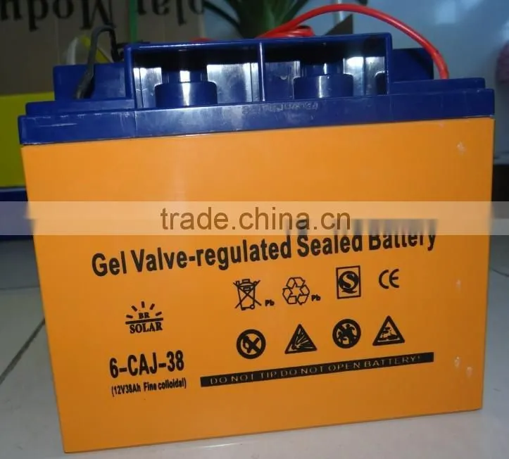 38Ah 12V Maintenance Free Deep Cycle Gelled Solar Battery
