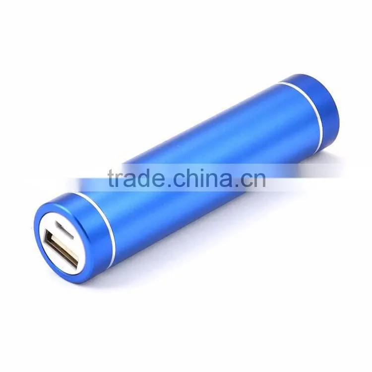 Custom Cheapest power bank 2600mah Aluminimum