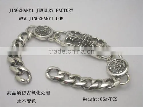 925 sterling silver bracelet with bean Style ORDER-11817B(Custom Design)