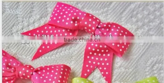 China supplier polyester pre tie/satin ribbon bow with wire twist