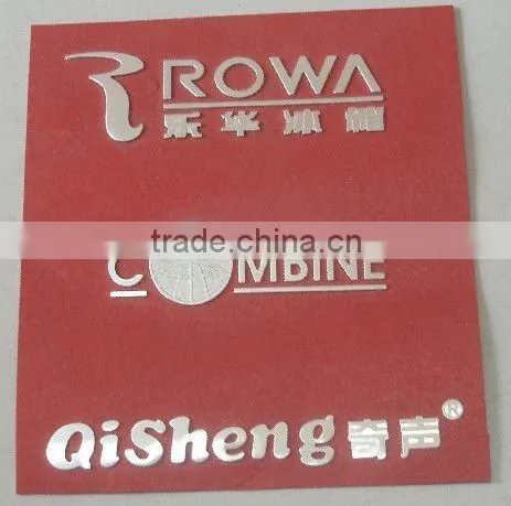 electroformed silver / nickel sticker