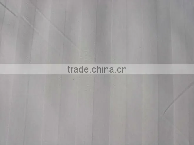 C/T 80/20 60/40 cotton/polyester satin stripe fabric for hotel bedding sets