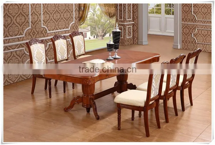 french style double leg wooden luxury furniture
