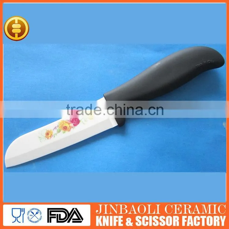 fashion zirconium oxide laser logo printing ceramic knife