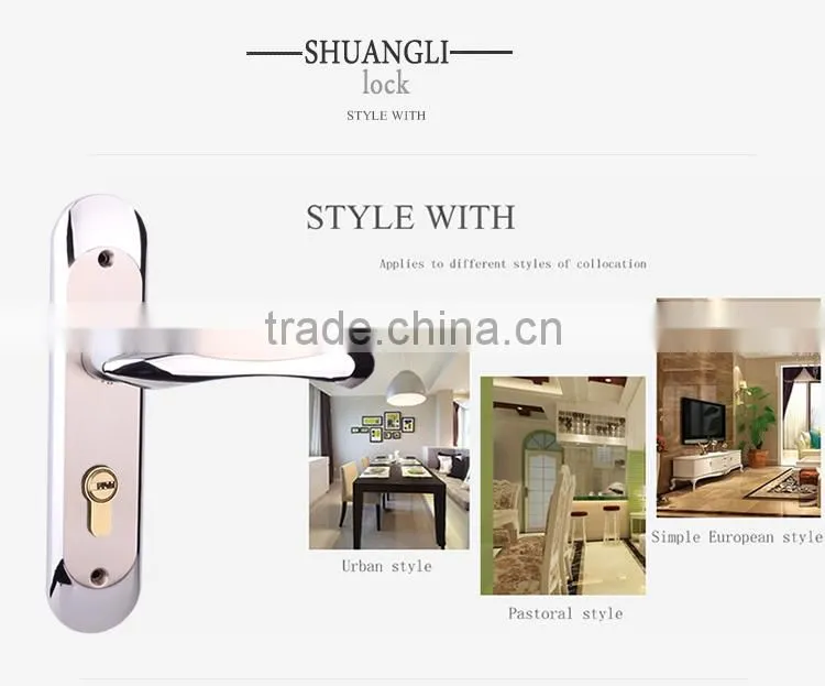 High secutity medium size zamak door handle