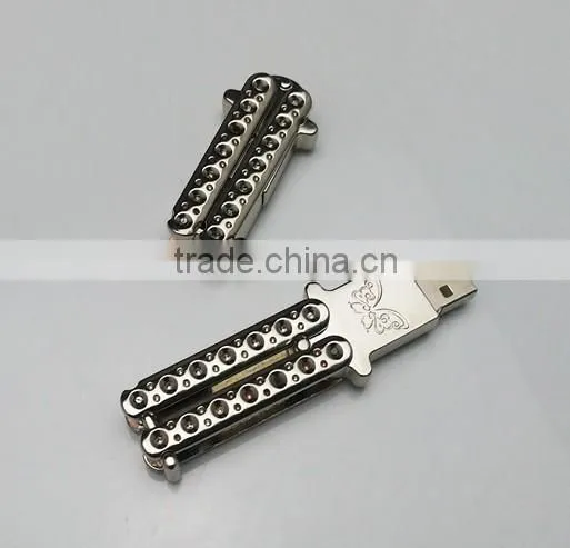 newest arrival metal butterfly usb flash drive