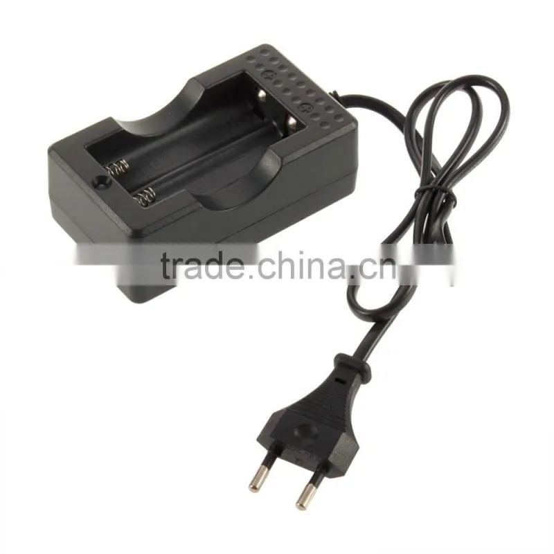 EU Plug Travel Charger for 18650 Rechargeable Lion Battery