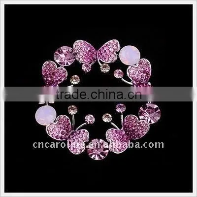 2012 New Design Vintage Diamond Butterfly Brooch