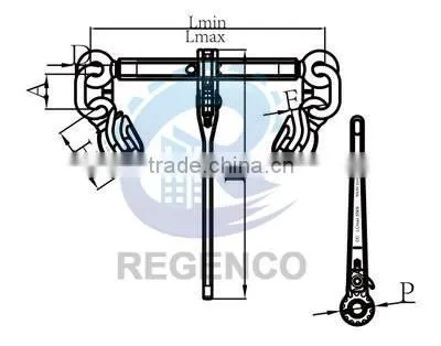 G100 Ratchet Binder with Safety Hooks
