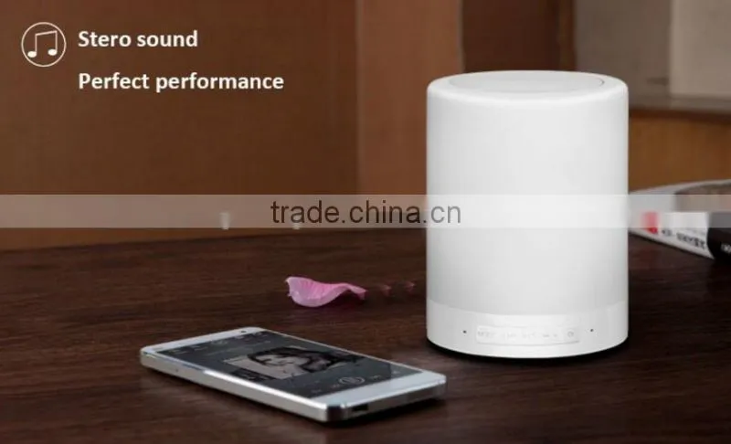 night light touch change color RGB warm white bluetooth speaker TF card DC5V for party outdoor living room child read package