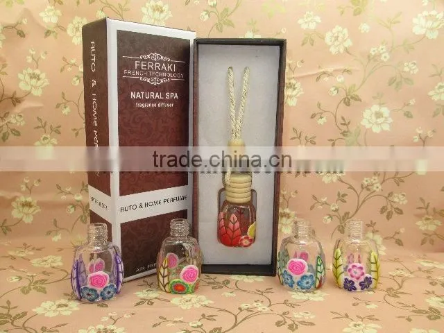 7ML Fashion hanging car air freshener with hanging string