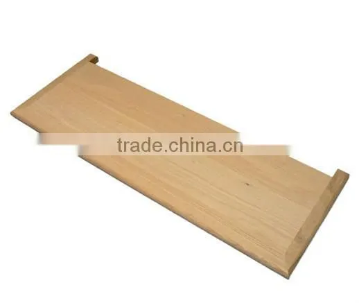 oak wood stair treads with double returns