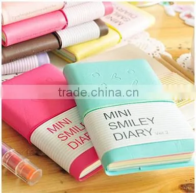 School notebook cute design diary book for kids Mini smiley diary