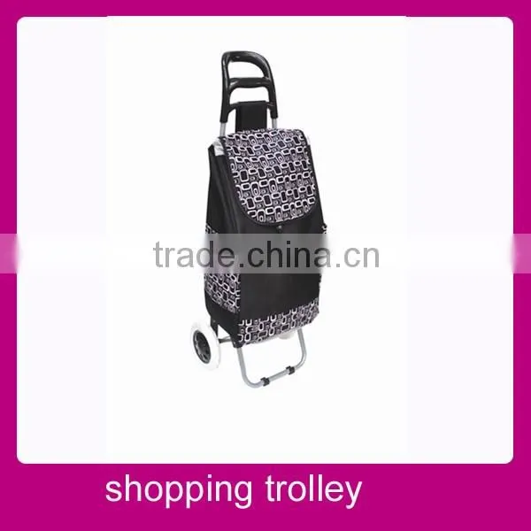Foldable serving trolley