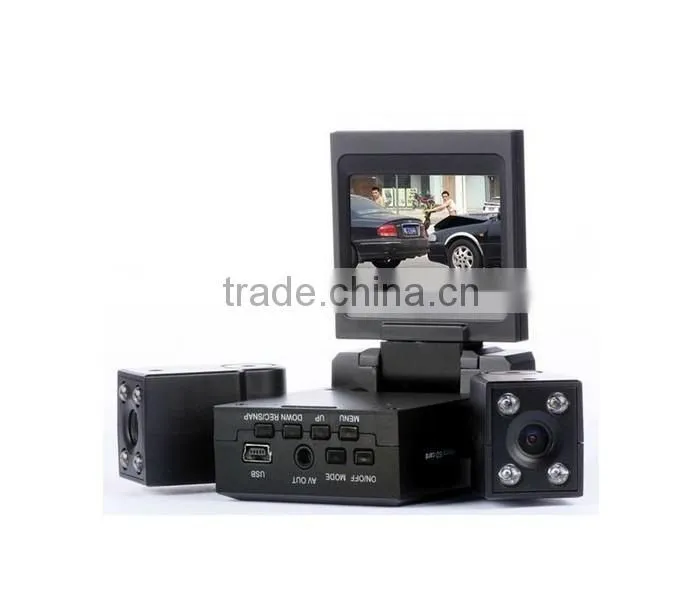 car dvr Night Vision Two Camera Rear View Camera H3000