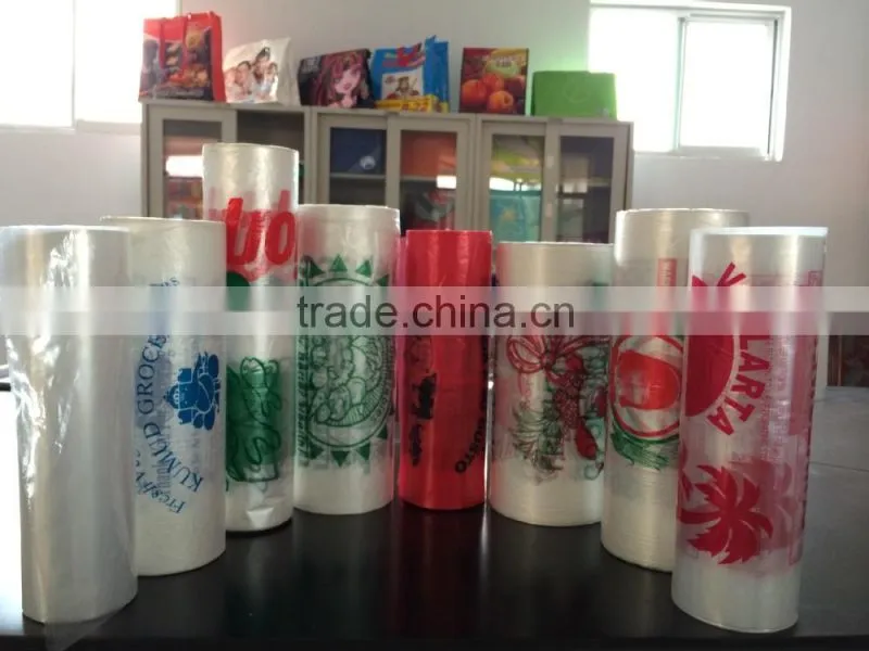 plastic pouch/biodegradable plastic bags /bag on roll/clear plastic bag/printed bags