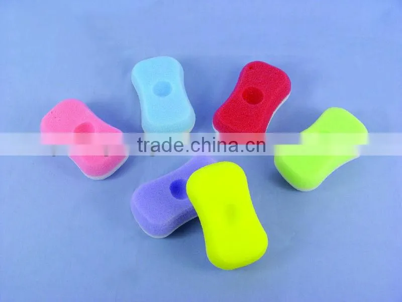 colorful fruit and flower shape cleaning sponge