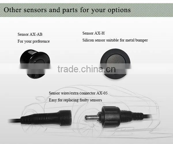 3 colors High brightness LED parking sensor system