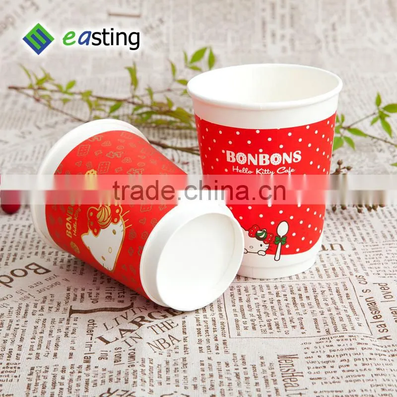china factory 16oz 8oz rripple wallpaper cups with ps lid