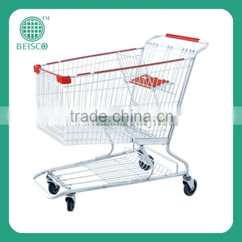 Types of fashion trolley cart supermarket wholesale price cheap