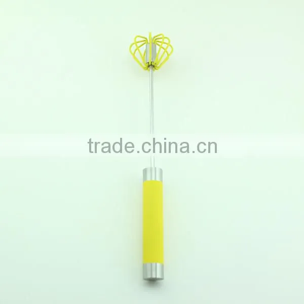 14'' Silicone Hand Mixer Hand Push Down Egg Beater