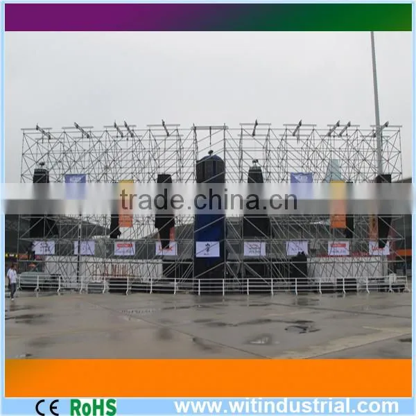 outdoor zinc finished steel line array scaffolding tower